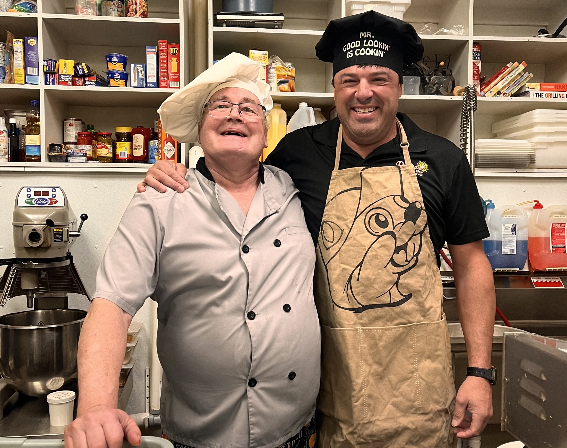 Our chefs together in the kitchen